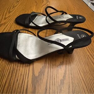 Riley2 Banana Republic Black Strappy Heeled Sandals